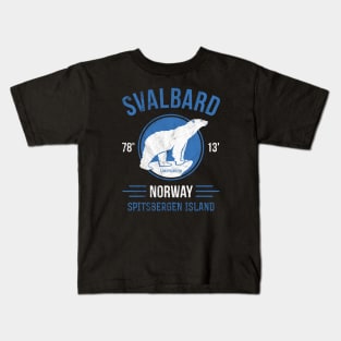 Svalbard Norway - Polar Bear in Spitsbergen Kids T-Shirt